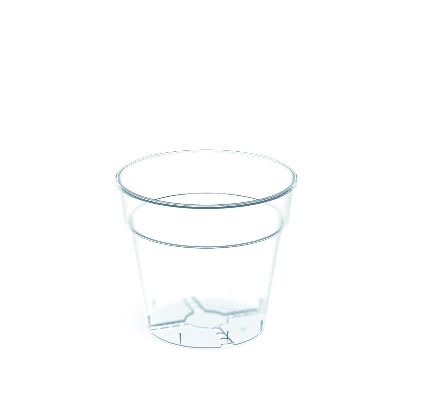 Plant Pot Plastic Orchid Round Planter Transparent Clear Indoor Outdoor 5 Sizes - Image 6