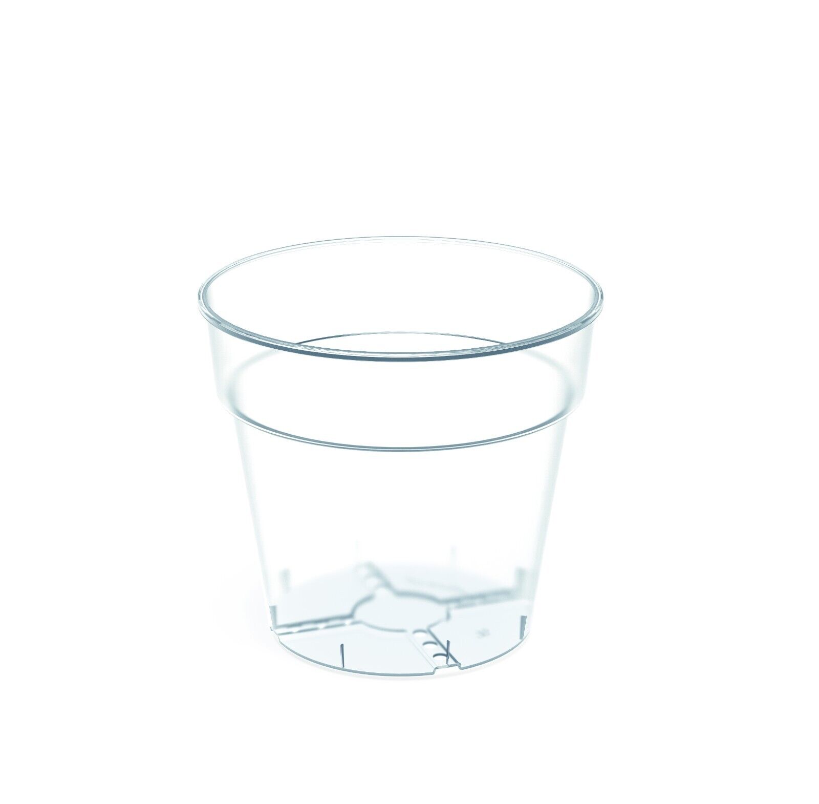 Plant Pot Plastic Orchid Round Planter Transparent Clear Indoor Outdoor 5 Sizes - Image 7