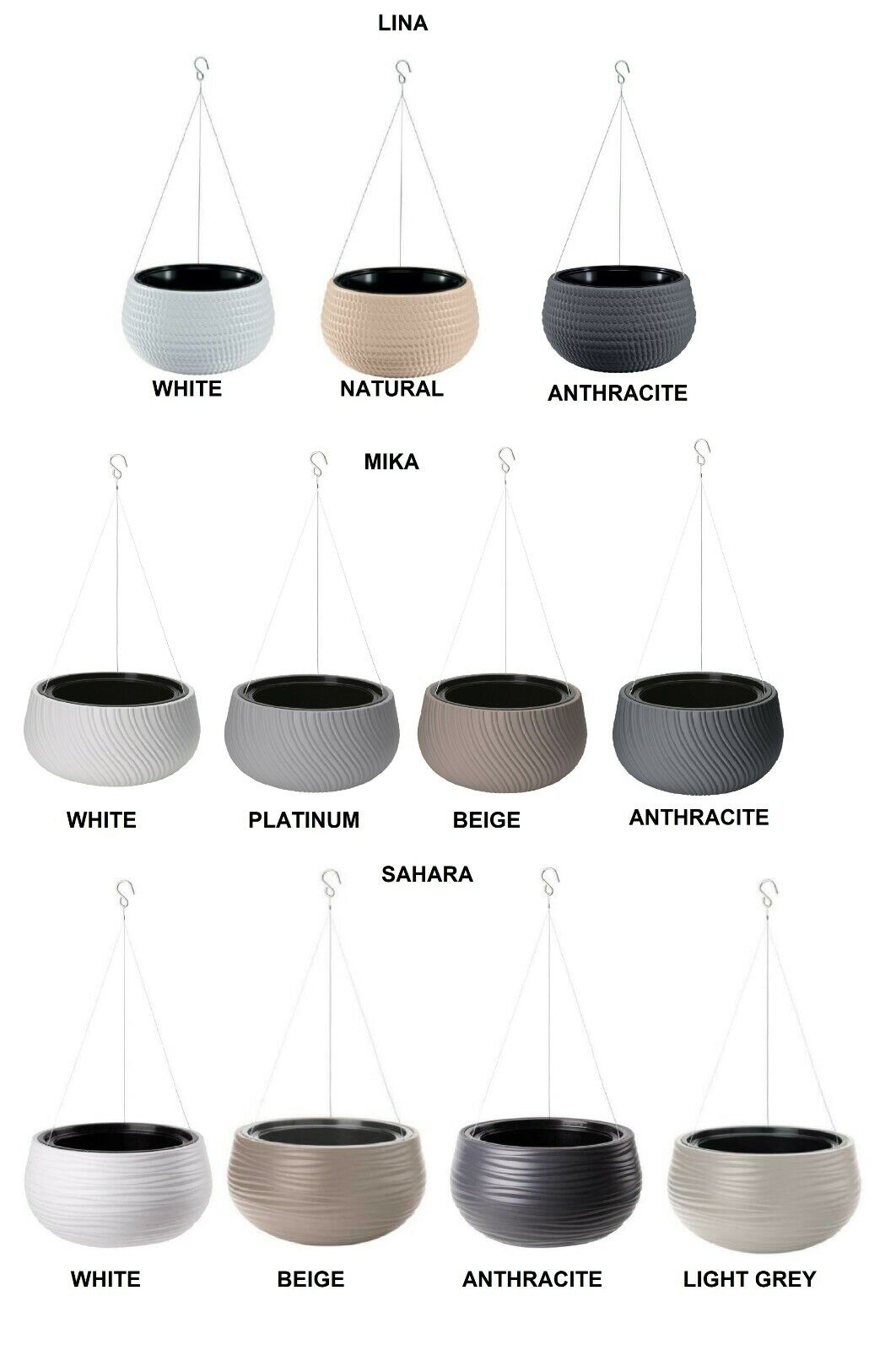 Hanging Planter Basket Pot Plaited Flower Planter Chain Home Garden Decorative - Image 3