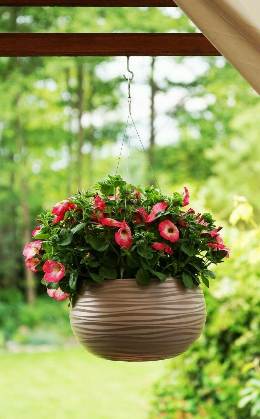 Hanging Planter Basket Pot Plaited Flower Planter Chain Home Garden Decorative - Image 8
