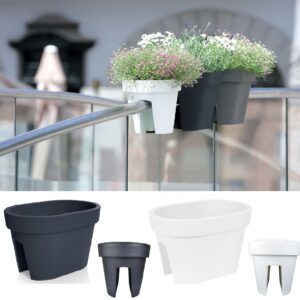 Plant Flower Bridge Planter Railing Pot Hanging Plant Trough Fence Balcony Rail