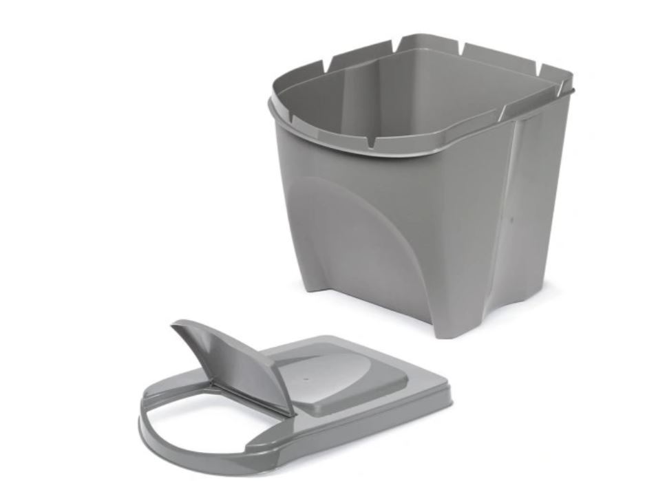 Recycling Segregation Waste Bin Sorting Stackable Lidded Sticker Handle Bin Set - Image 8