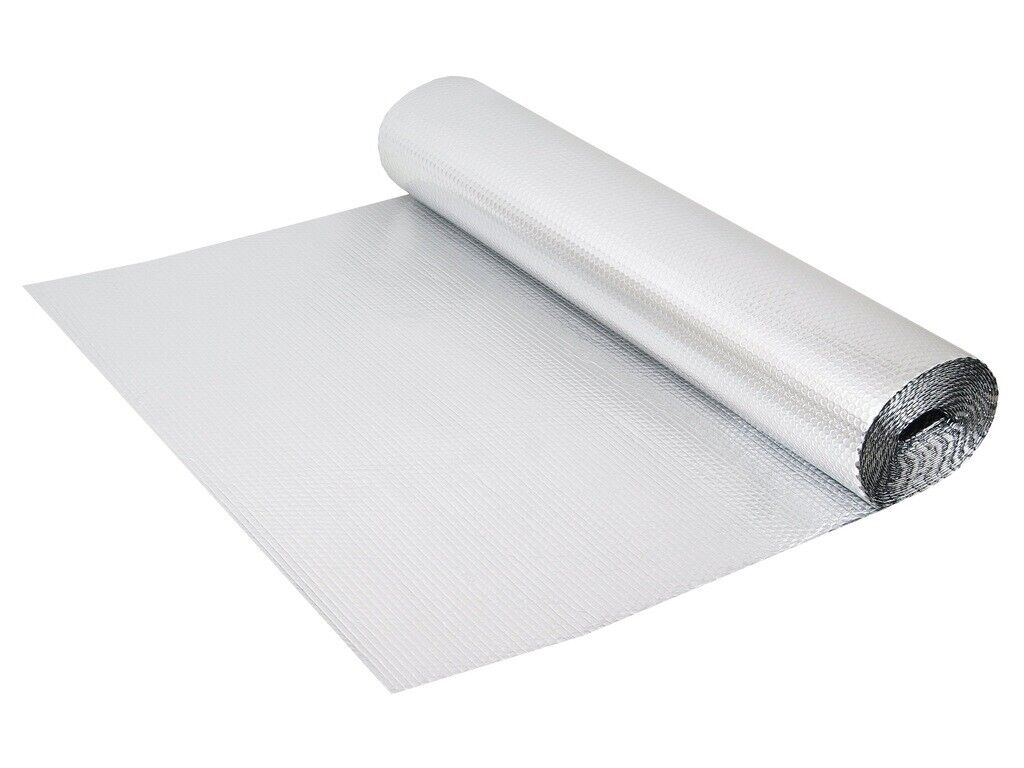 Insulation Foil Metal Shed Bubble Double Aluminium Loft Caravan 1m Attic VAN - Image 3