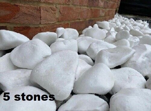Decorative MARBLE EXTRA WHITE Stones / Pebbles Rock HOME & GARDEN *** AQUARIUM - Image 8