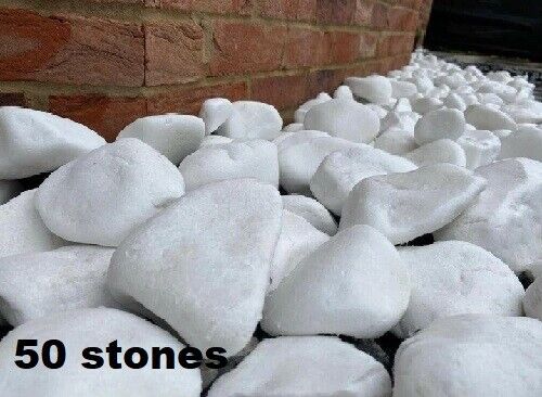 Decorative MARBLE EXTRA WHITE Stones / Pebbles Rock HOME & GARDEN *** AQUARIUM - Image 11