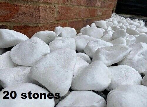 Decorative MARBLE EXTRA WHITE Stones / Pebbles Rock HOME & GARDEN *** AQUARIUM - Image 10
