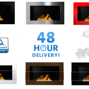 Bio Ethanol Fireplace Biofire Fire B2C Professional 650 x 400 /GLASS/ 6 Colours