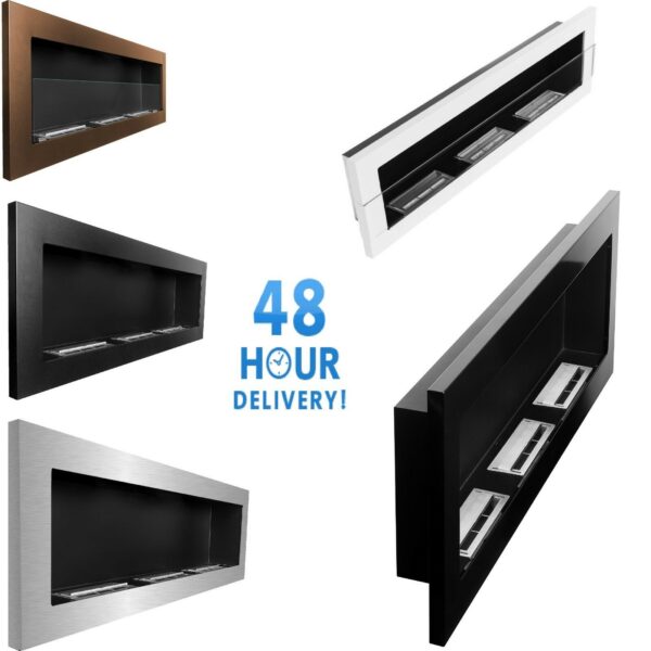 Bio Ethanol Fireplace Biofire Fire B2C Professional 1400 x 400 /GLASS/ 5 Colors