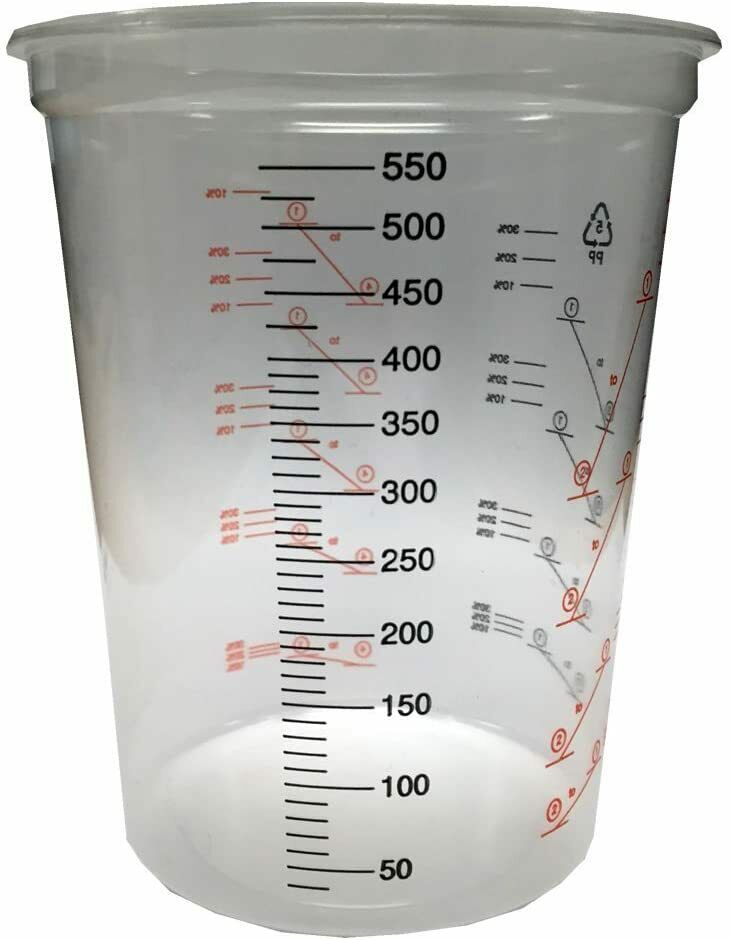 Plastic Paint Mixing Cups 600cc - Pack of 50 - Image 2