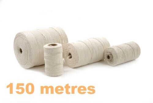100% Cotton Twisted Cord Craft Macramé Artisan String Natural Beige 2mm - Image 13