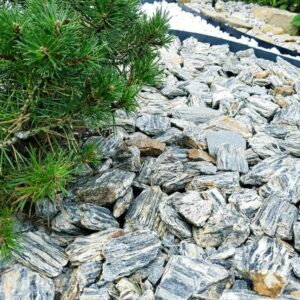 Decorative Gravel Slate Wood Bark Natural 64-150mm