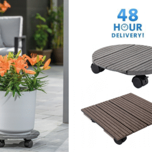 Potted Plant Pot Stand Mover on Wheels Outdoor Garden Flower Caddy Holder