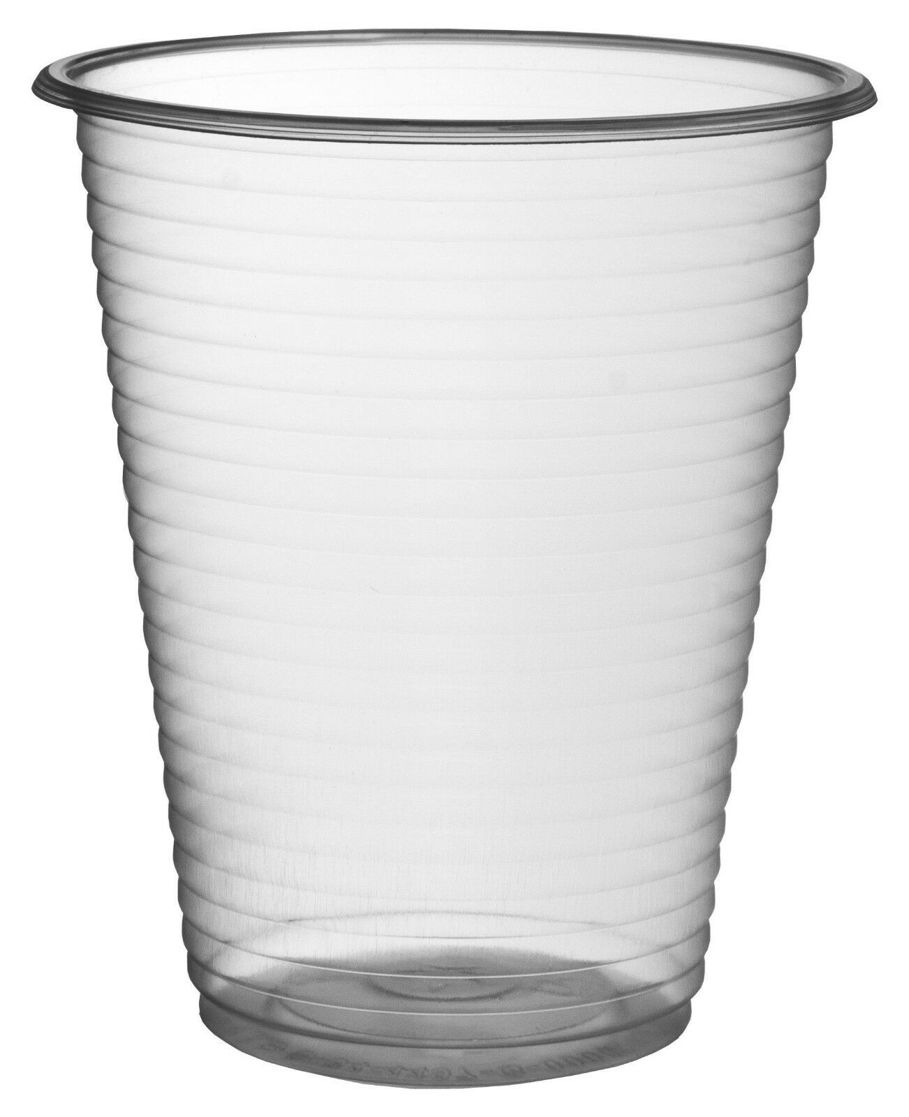 White and Clear Plastic Drinking Cups - 7 OZ Disposable - Image 2