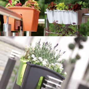 Flower Bridge Hanging Planter Plant Pot Fence Railing Balcony Decking Garden Pot