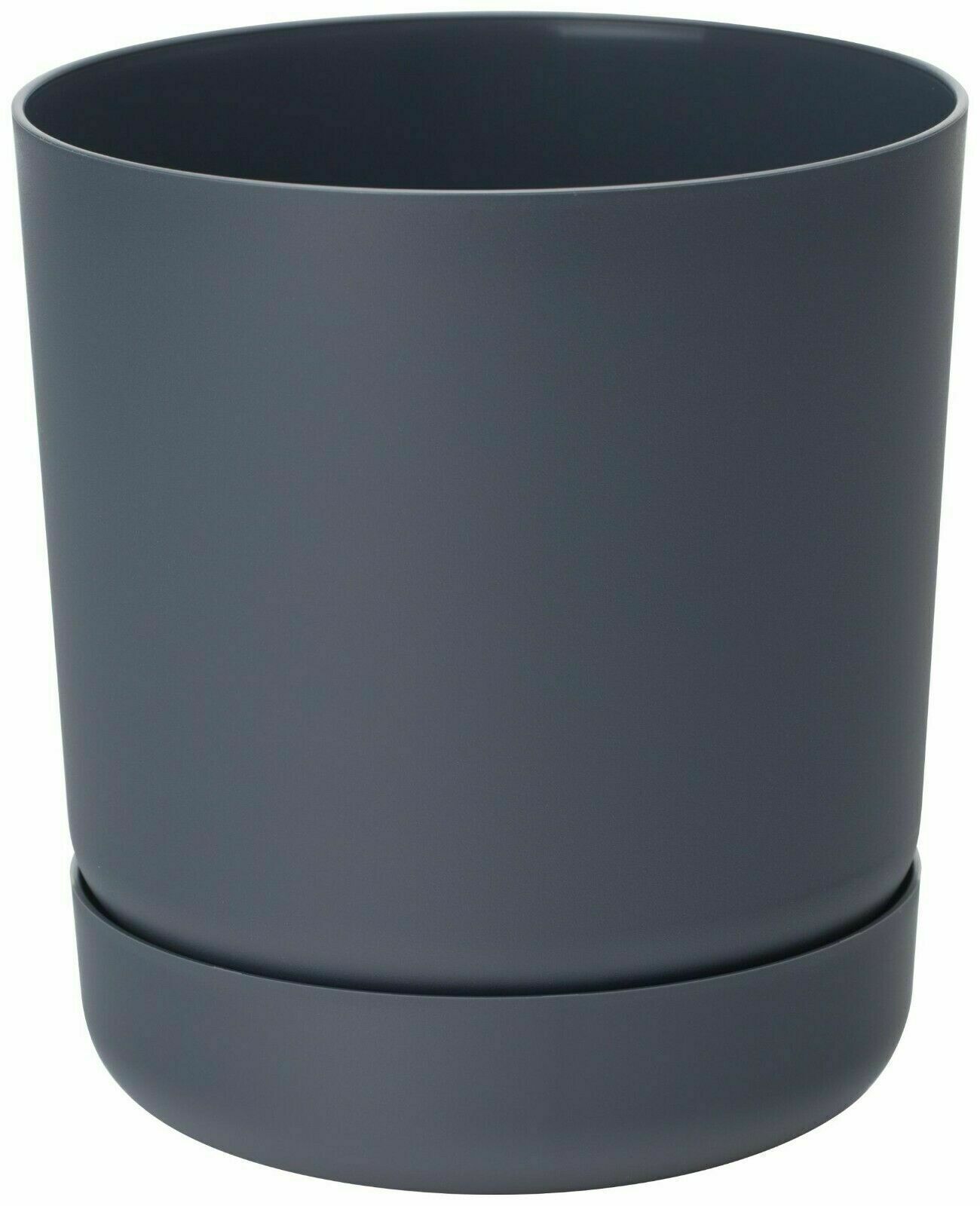 Plant Pot with Saucer Flowerpot Round Plastic Modern Decorative 6 Pastel Colours - Image 17